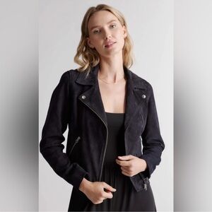 Quince Suede Leather Motorcycle Jacket